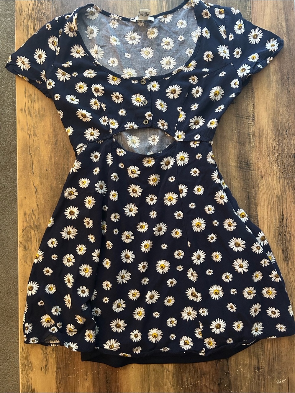 Forever 21 Black Floral Romper, S